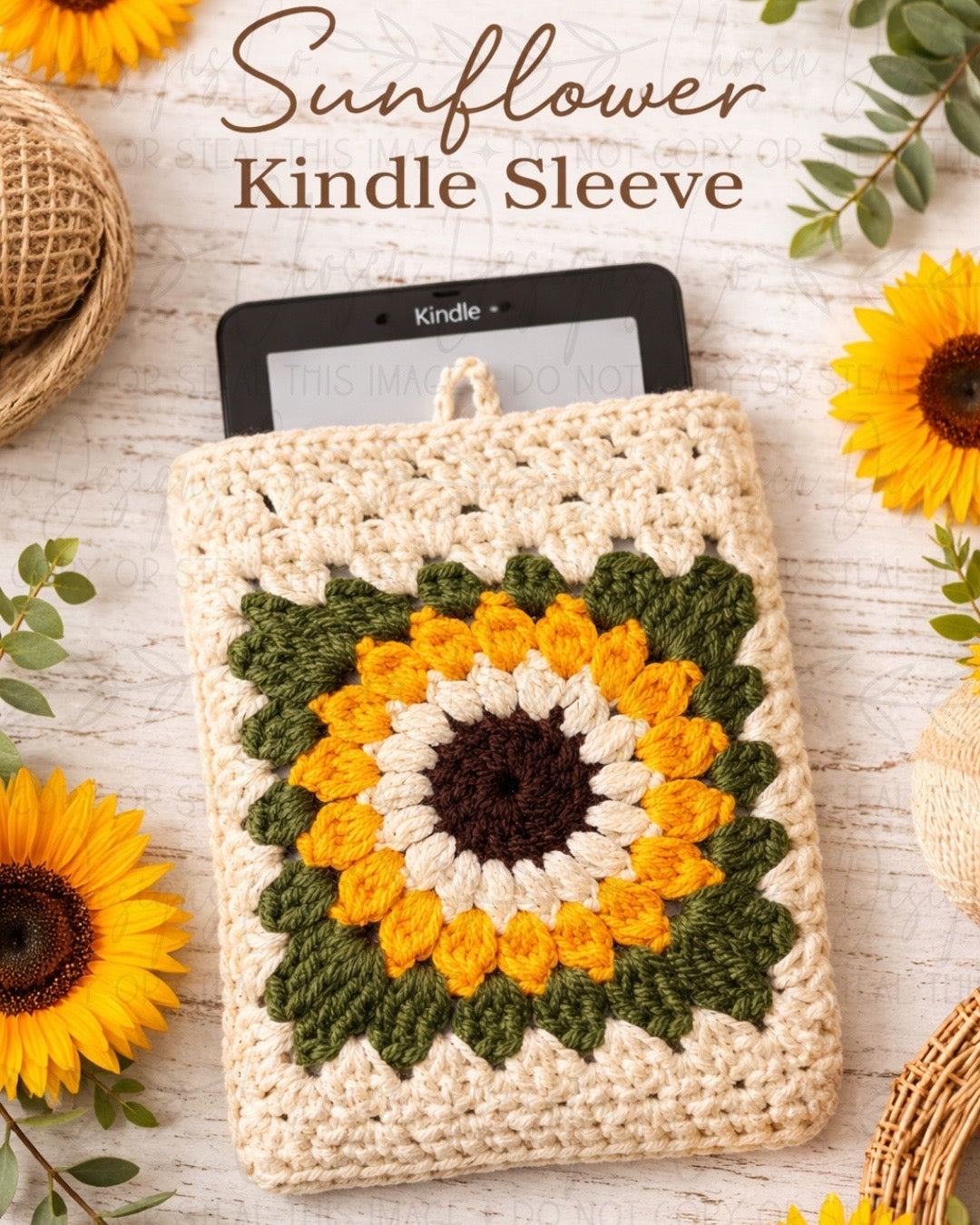 Sunflower Kindle Sleeve