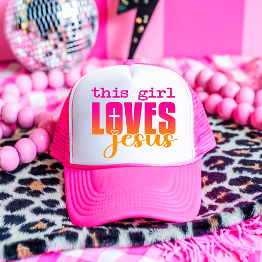 This Girl Loves Jesus Hat